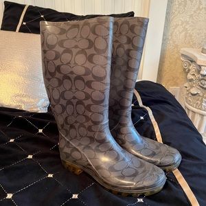 Coach rain boots